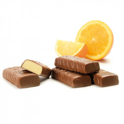 Sérovance Barre Orange enrobee Chocolat au Lait